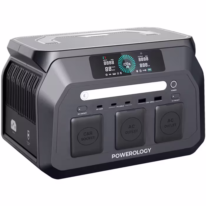 پاور استیشن پاورولوژی مدل Powerology Dynamic800 Portable Power Station 800W PWP800WBK