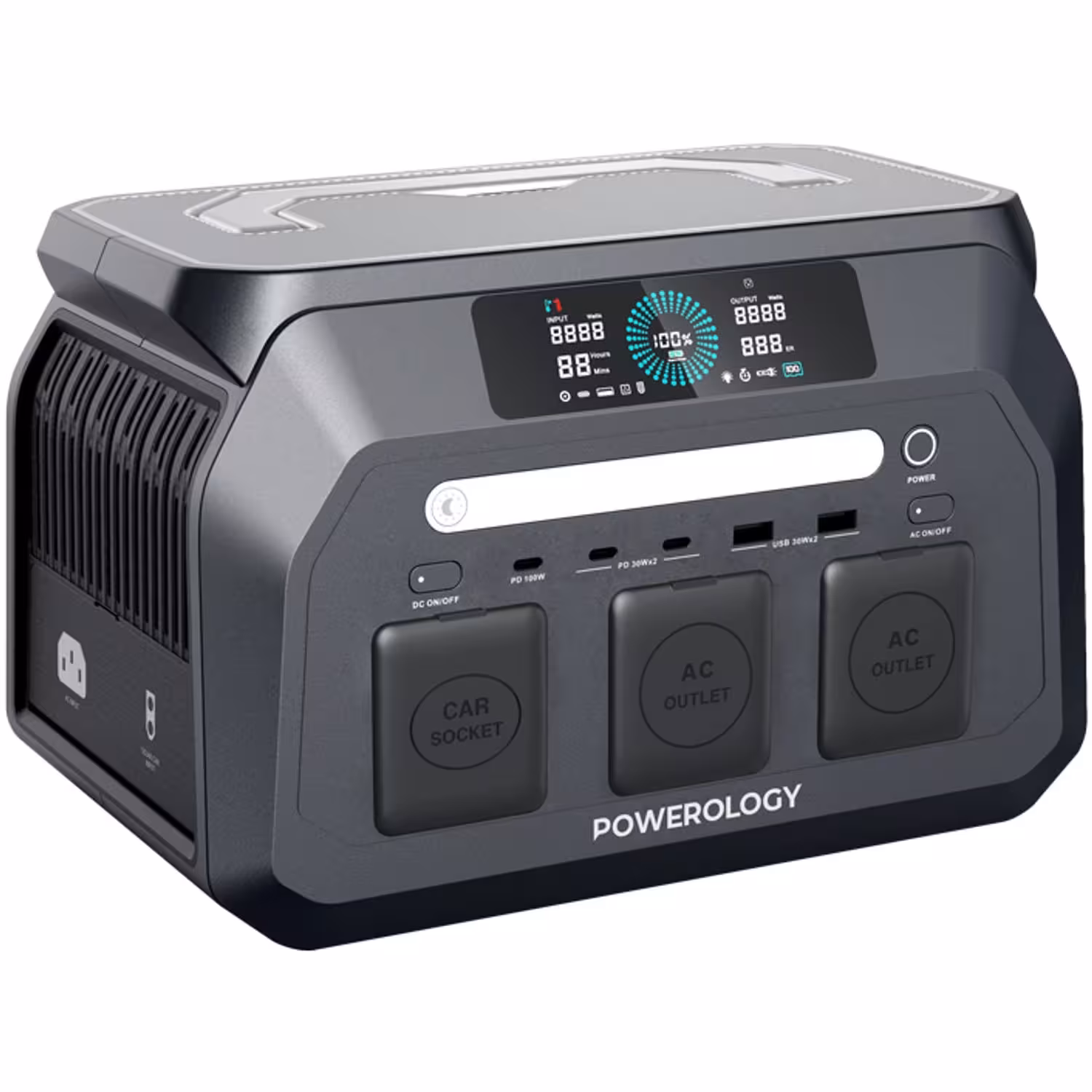 پاور استیشن پاورولوژی مدل Powerology Dynamic800 Portable Power Station 800W PWP800WBK