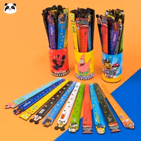 خط کش فانتزی چوبی طرح  پسرانه