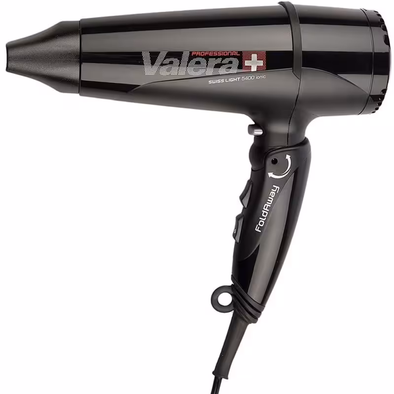 سشوار والرا مدل Swiss Light Fold Away Ionic 5400T رنگ مشکی