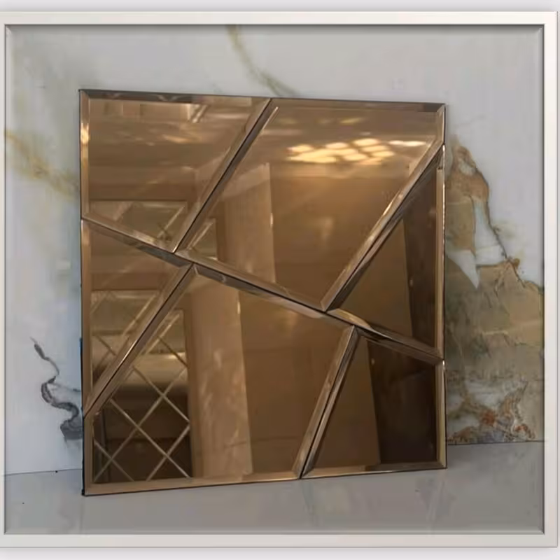 تایل آینه ای شکسته کد T5002،ابعاد30در30 cm پشت چسبدار کاملآ نسوز و ضدآب (پس کرایه)