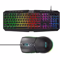 کیبورد و موس گیمینگ گرین لاین Green Lion GK-400 RGB Gaming Keyboard   Mouse