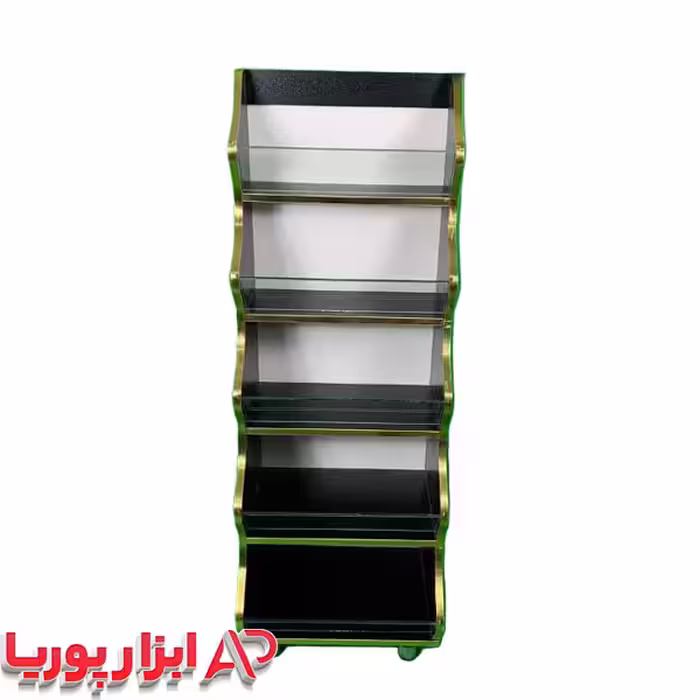 استند شکلات 5 طبقه مشکی mdf جاحبوباتی