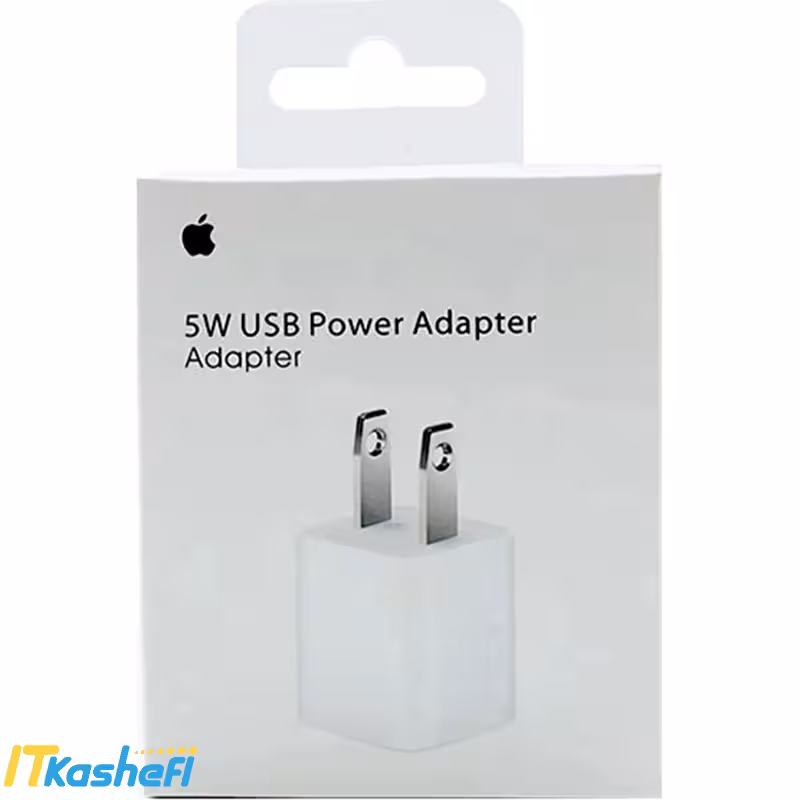 قیمت و خرید آداپتور اپل Apple 5W A1385 adapter - آی تی کاشفی