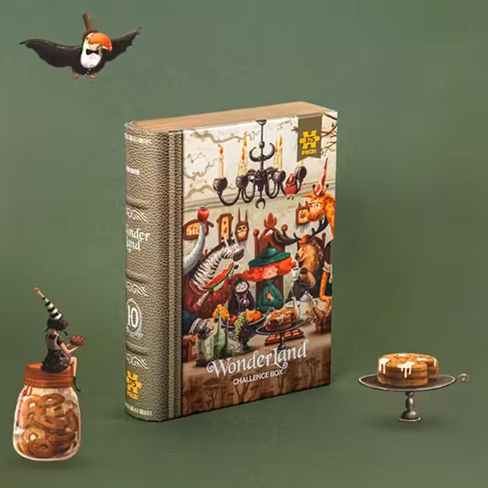 پازل کودک KID FANS مدل میز شام Wonder Land GOODBYE DINNER کد KS2421