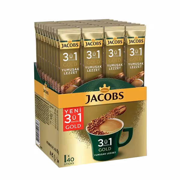 کافی میکس 3 در 1 جاکوبس گلد 40 عددی