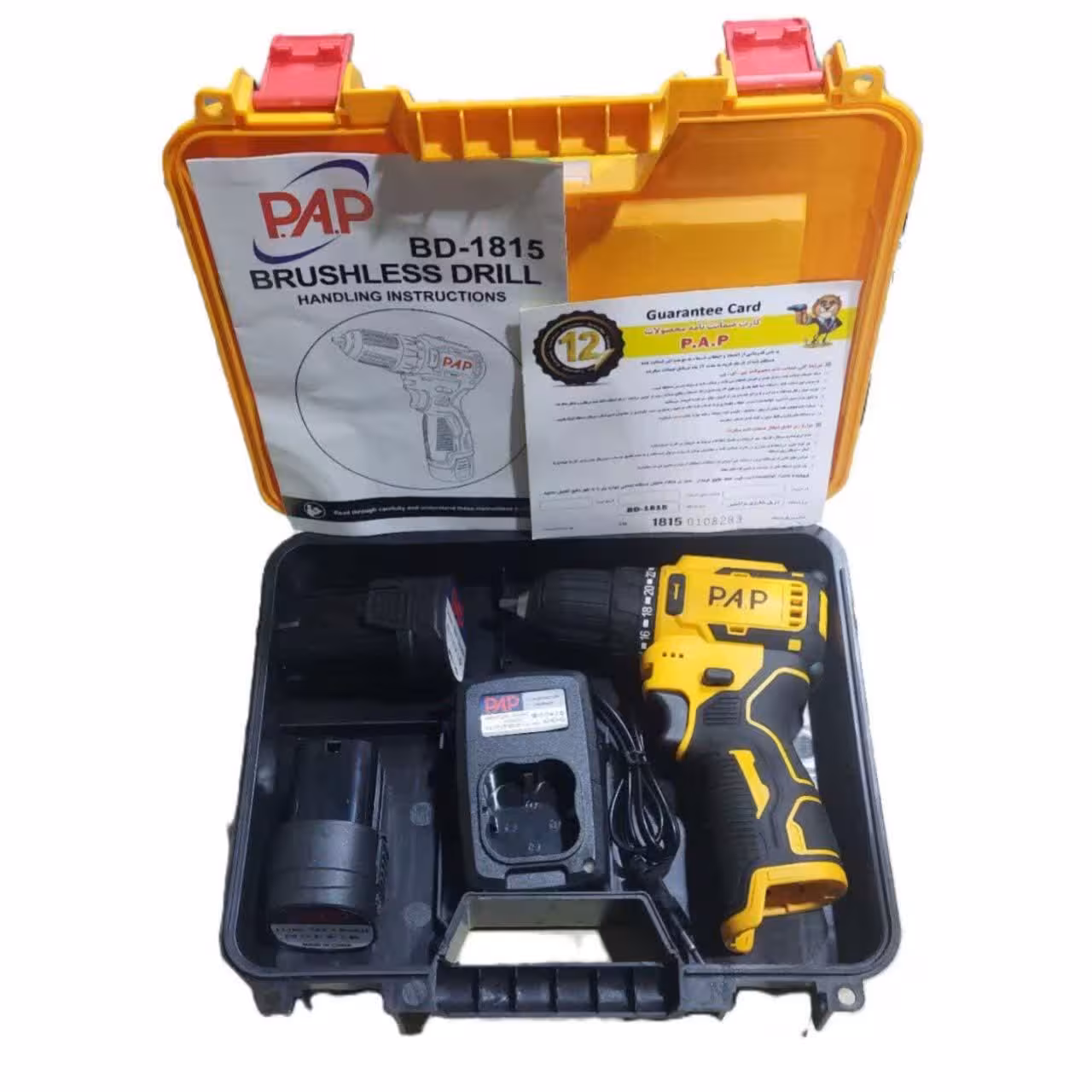 دریل شارژی 18 ولت پی ای پی مدل 1815