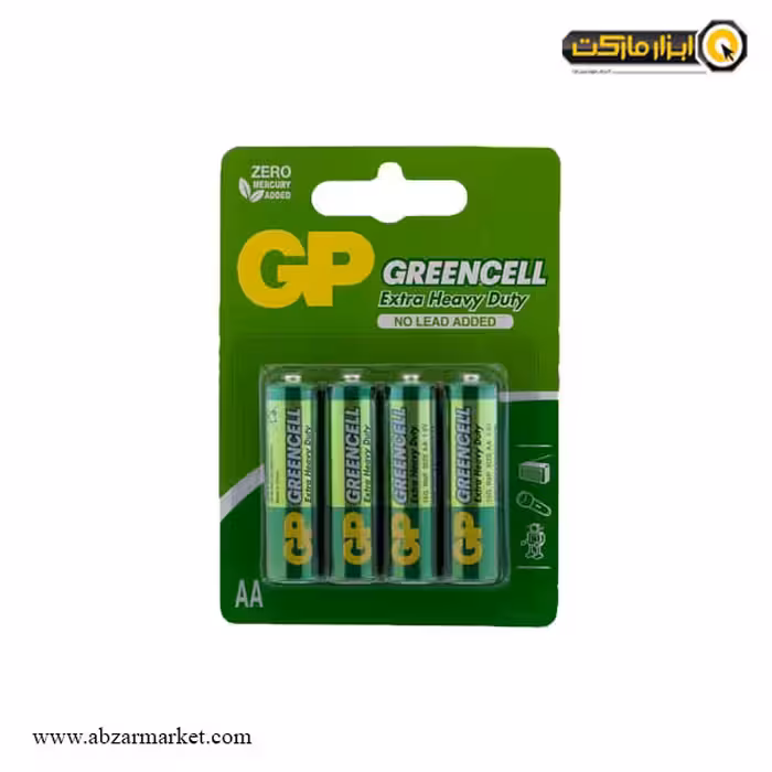 باتری قلمی جی پی AA بسته 4 عددی مدل GP15G