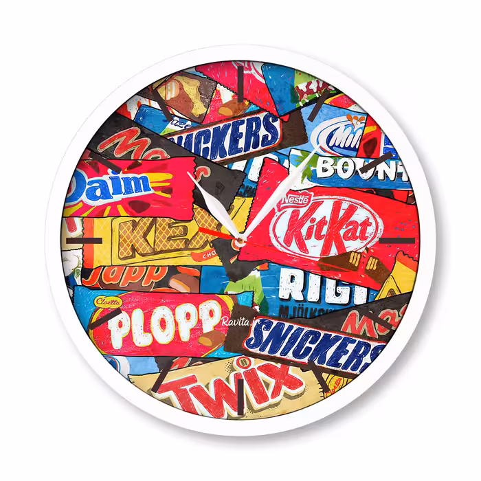 ساعت‌های دیواری راویتا طرح برند های شکلات 1930