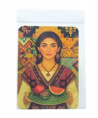 کارت پستال پانداک گلاسه طرح یلدا