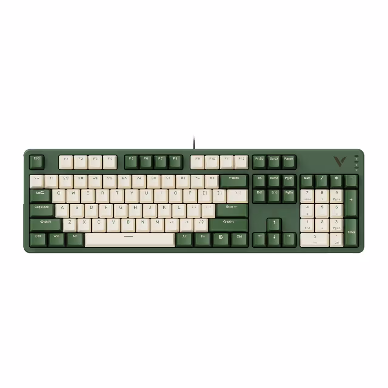 کیبورد گیمینگ رپو مدل V500PRO 2024 Beige Green