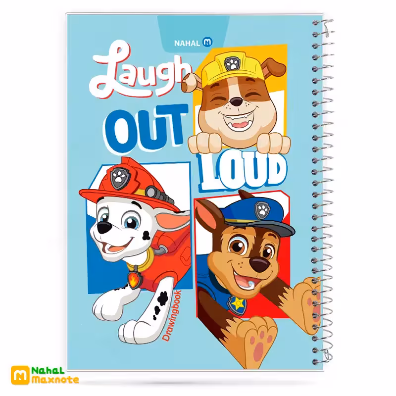 دفتر نقاشی 60 برگ سیمی طلقی کارتونی کد 3665.طرح 12