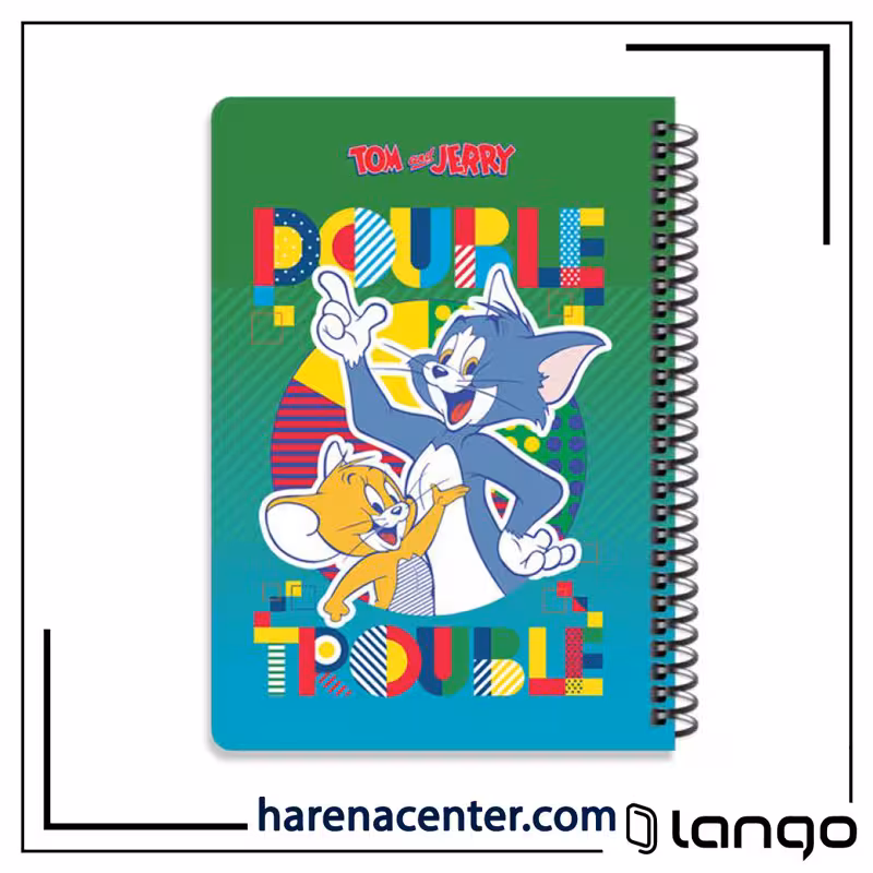 دفتر مدرسه طرح تام و جری کد 4 برند لانگو