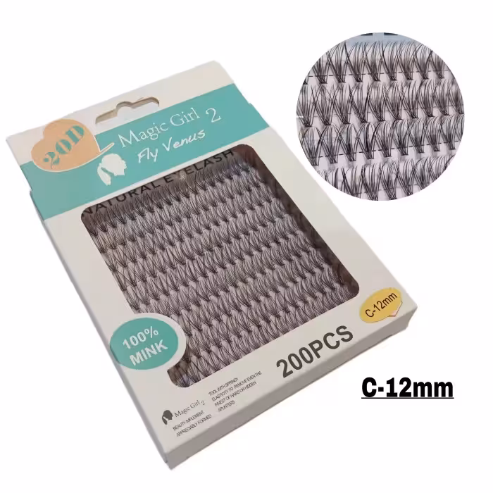 مژه مجیک گرل مدل بوته ای C-12mm