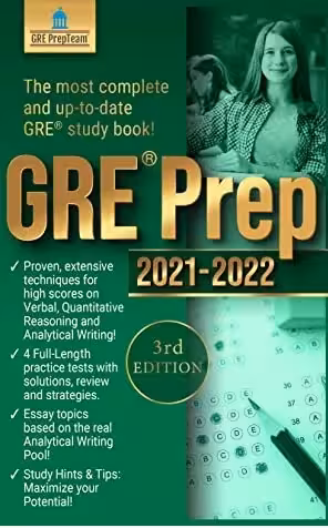 جی آر ای پرپ | کتاب انگلیسی GRE Prep 2021 2022 3rd Edition