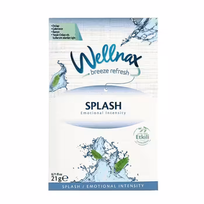پودر خوشبوکننده کمد لباس ولناکس WELLNAX مدل Splash حجم 21 گرم
