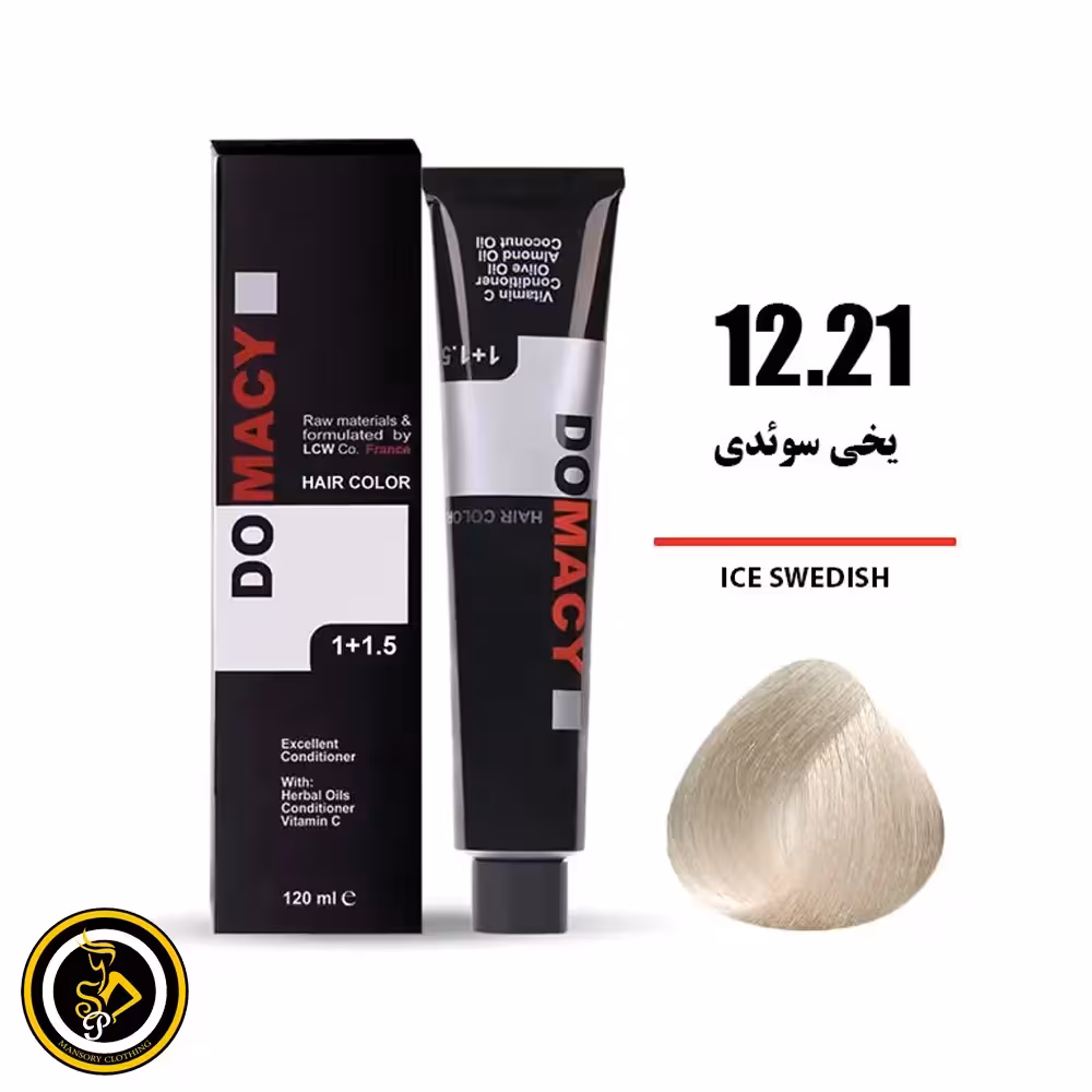 رنگ مو یخی سوئدی دوماسی شماره 12.21