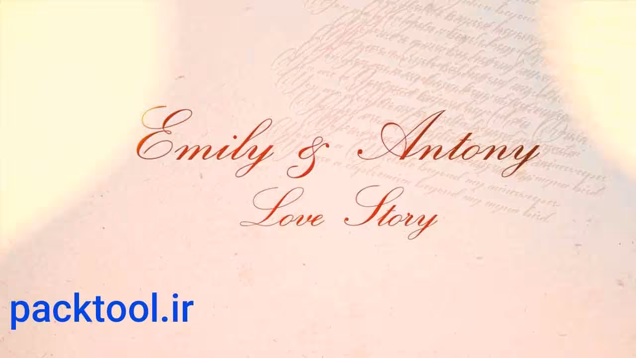 دانلود پروژه آماده پریمیر داستان عشق برای کلیپ عروسی Wedding Love Story - پک تول