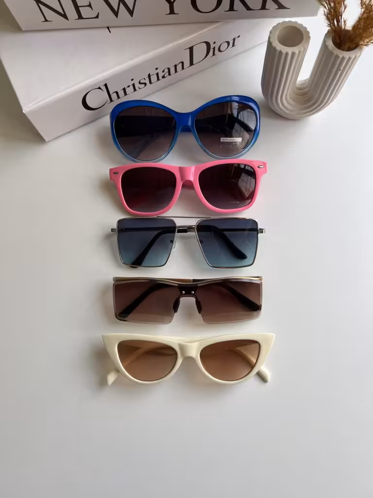 پك 5 تايي عينك برند زنانه ومردانه يووي 400 فقط 599 تومان