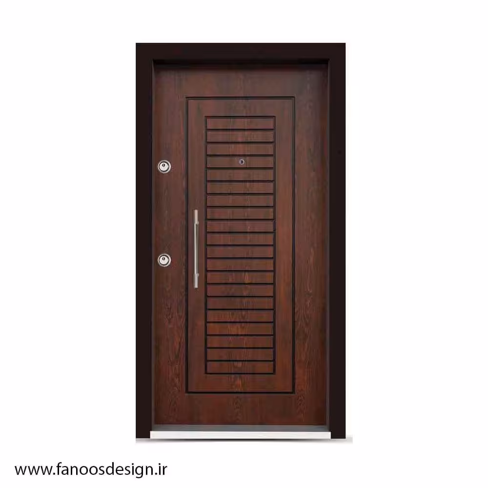 درب ضد سرقت رنگ فندوقی مات کد 1401