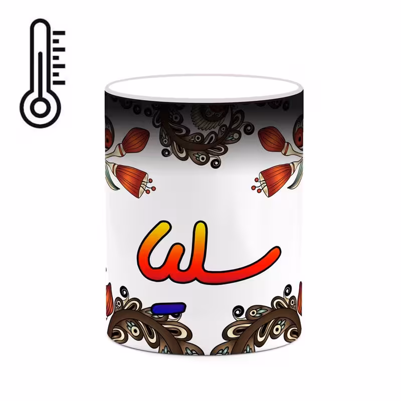 ماگ حرارتی   اسم سلیا  سنتی گل و بته کد mgh45633