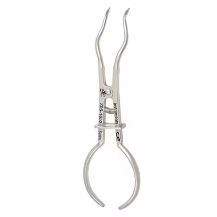 فورسپس کلمپ دو خم 170mm - فروشگاه تخصصی دندانپزشکی سپیرا