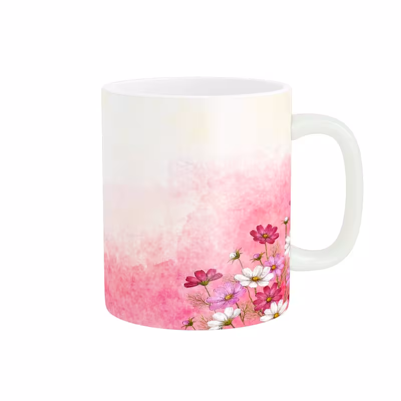 ماگ زیگورات مدل گل های زیبا کد 179