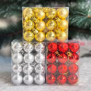 گوی کریسمس 24 عددی قطر 3 سانت کد 489
