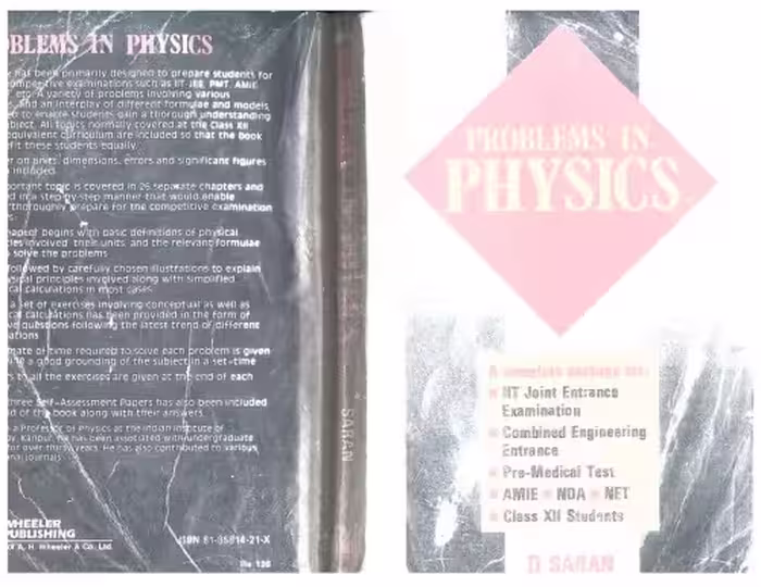 خرید و دانلود نسخه کامل کتاب Problems in Physics A complete Package for IIT JEE Joint Entrance Examination Combined Engineering Test