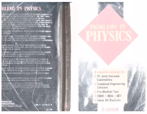 خرید و دانلود نسخه کامل کتاب Problems in Physics A complete Package for IIT JEE Joint Entrance Examination Combined Engineering Test