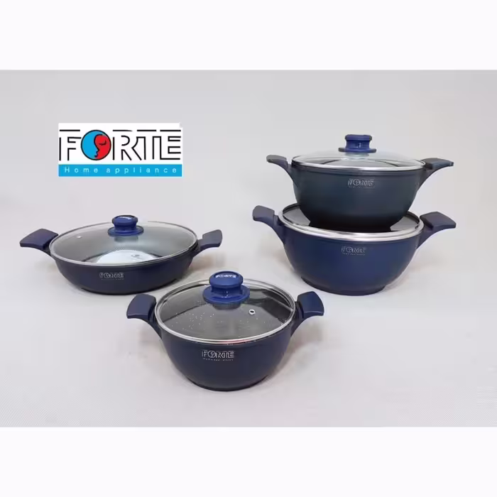 سرویس قابلمه 8 پارچه فورته FORTE مدل اسکار سرمه ای
