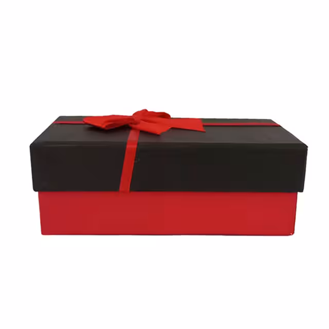 جعبه ادکلن مقوایی مستطیل مدل ربان قرمز سایز 2 کد 331