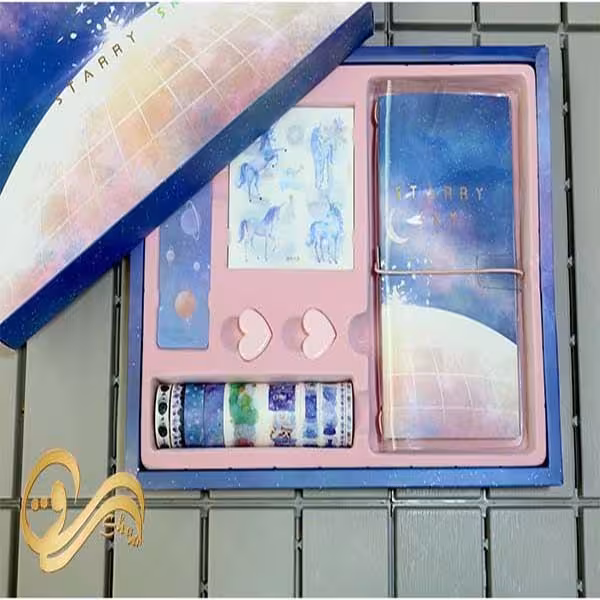 باکس هدیه لوازم تحریر کهکشانی