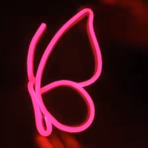 تابلو نئون فلکسی پروانه کد 16905