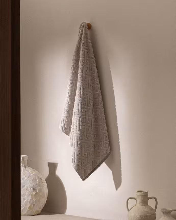 حوله حمام مادام کوکو طرح Sault سایز 70×140 سانتی متر
