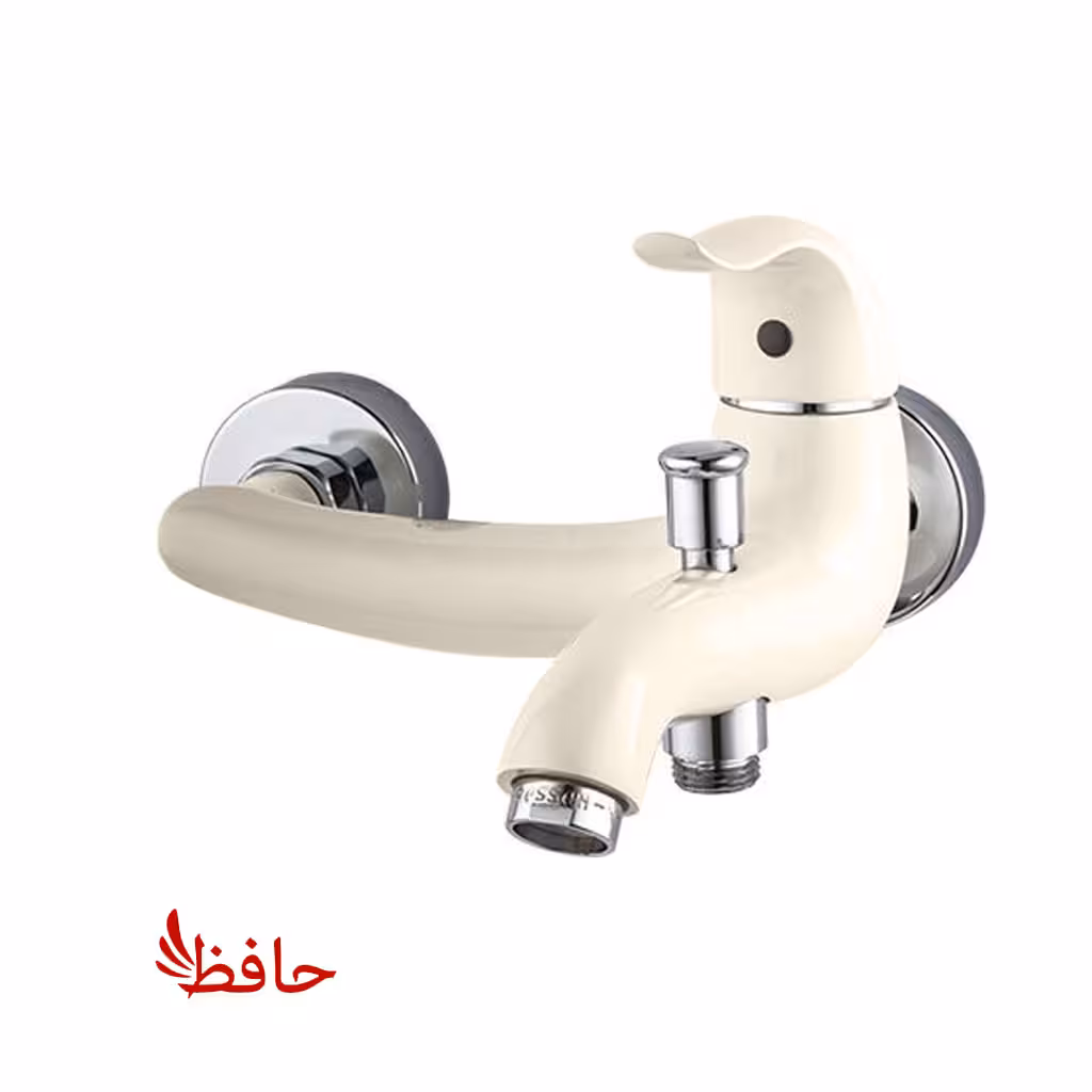 شیر حمام راسان مدل اکتاو شیری کروم