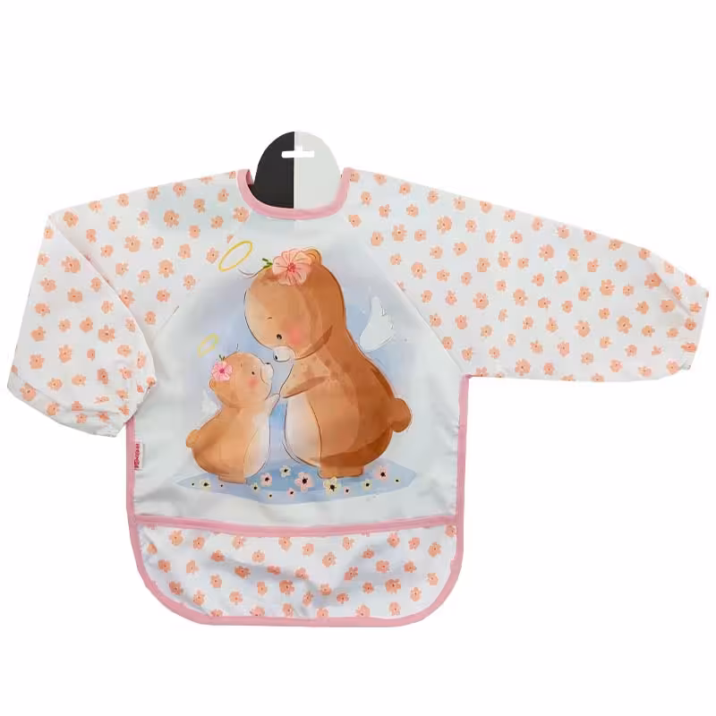 پیش بند لباسی آستین دار طرح دو خرس Bebechi
