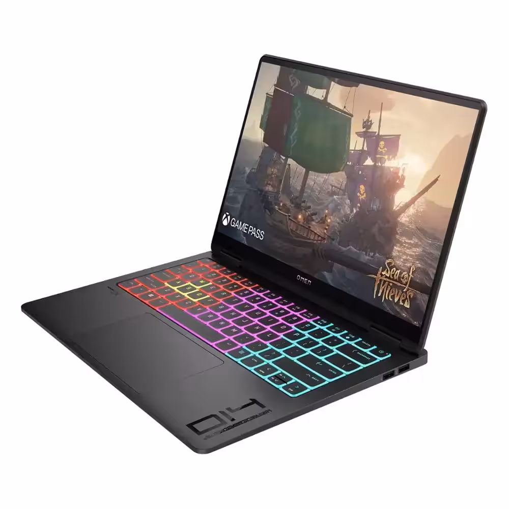 لپ تاپ اچ پی سفید HP Omen transcend 14 | ultra7-155H | 16G | 1T | 8GB 4060 | 14.1”3K OLED rgb (اپن باکس)