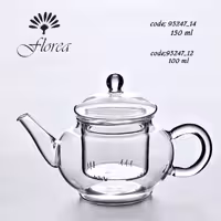 قوری زعفران ساده 100 میل کد 95247-12 فلورا