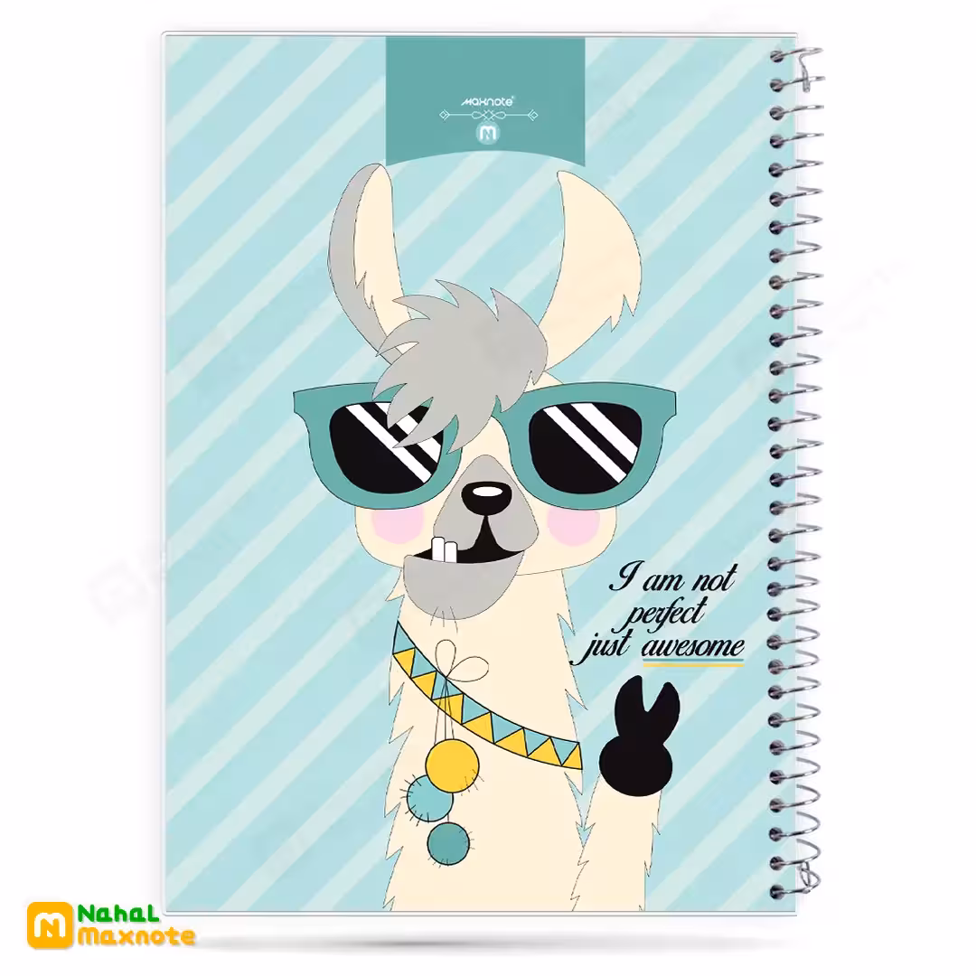 دفتر 60 برگ سیمی طلقی فانتزی کد 9614.طرح 12