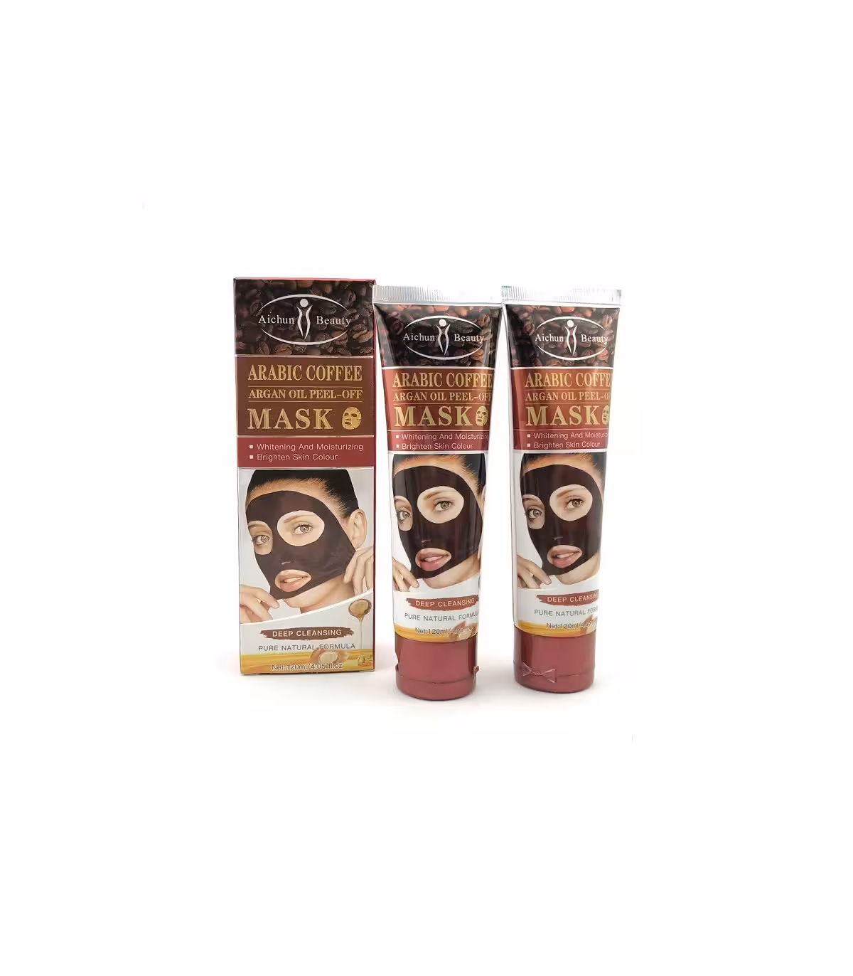 ماسک لایه بردار و مرطوب کننده صورت ایچون بیوتی عصاره قهوه و آرگان