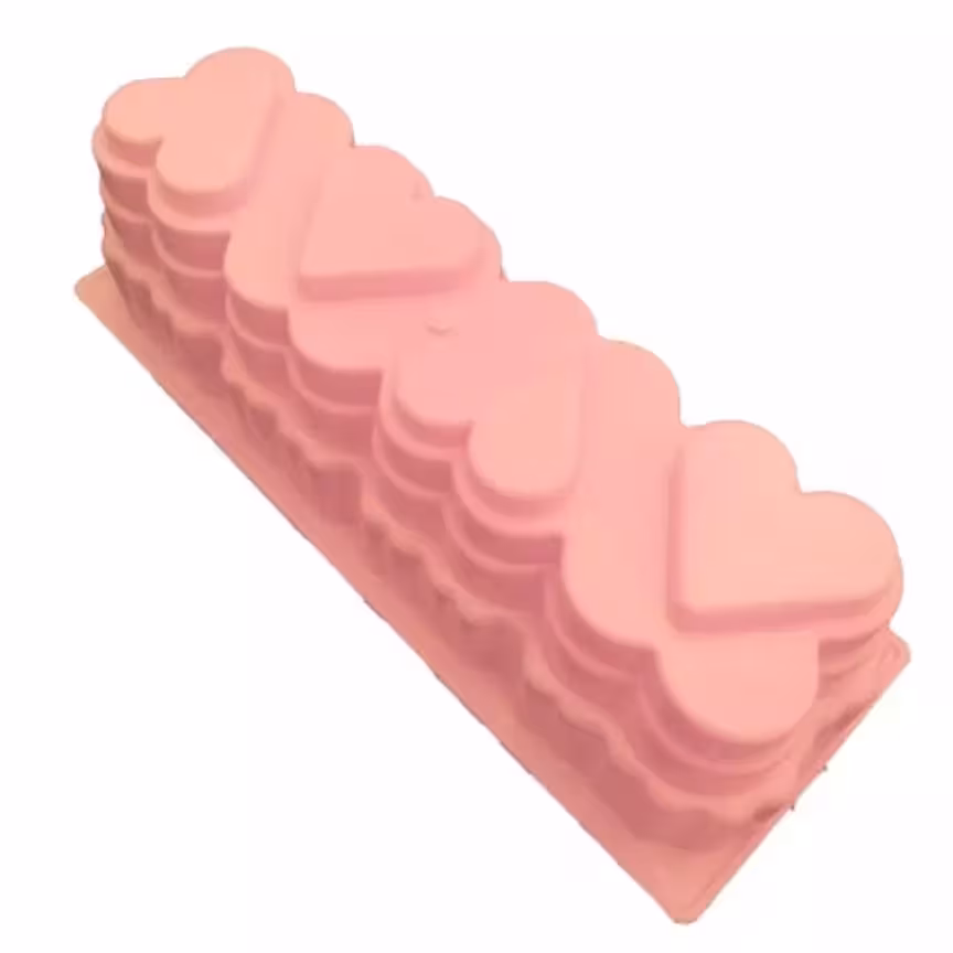 قالب ژله جنس پلاستیکی طرح کیکس کف قلبی