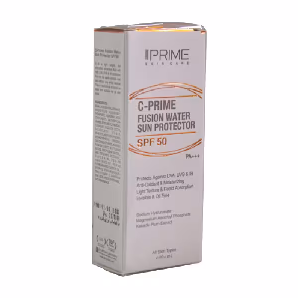 فلویید ضدآفتاب فیوژن واتر پریم spf 50 حاوی ویتامین سی