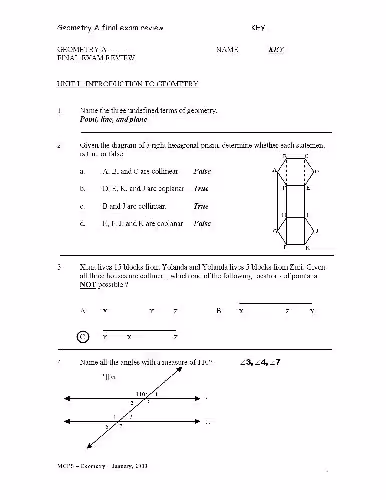 خرید و دانلود نسخه کامل کتاب Key Geometry A Review