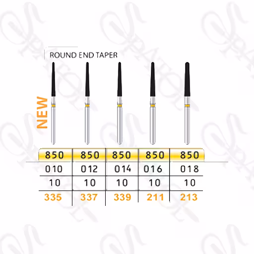 فرز الماسی پالیش کمپوزیت 10 میل  ROUND END TAPER 850 تیزکاوان TEESKAVAN