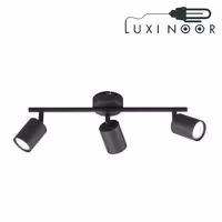 چراغ دیواری متحرک مشکی کد LUXNOOR-W103/3