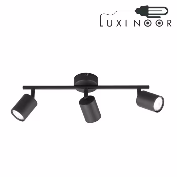 چراغ دیواری متحرک مشکی کد LUXNOOR-W103/3