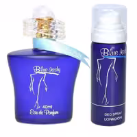 ادو پرفیوم زنانه لنکوم مدل Blue Lady به همراه اسپری مدل Blue Lady