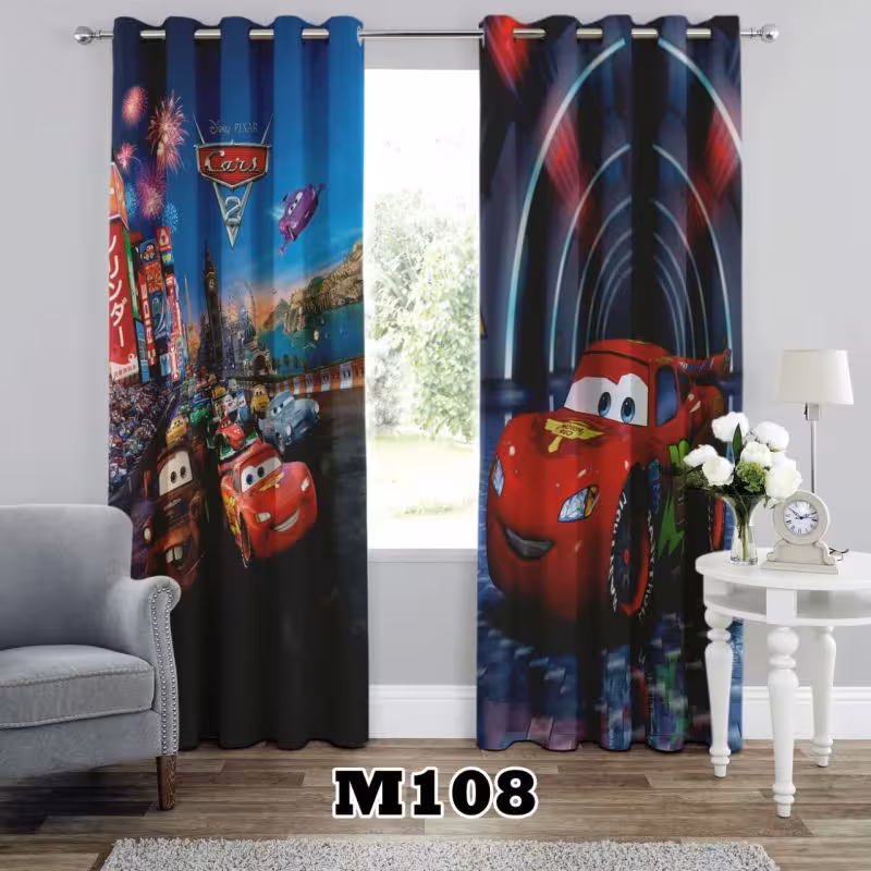 پرده سه بعدی طرح مکویین