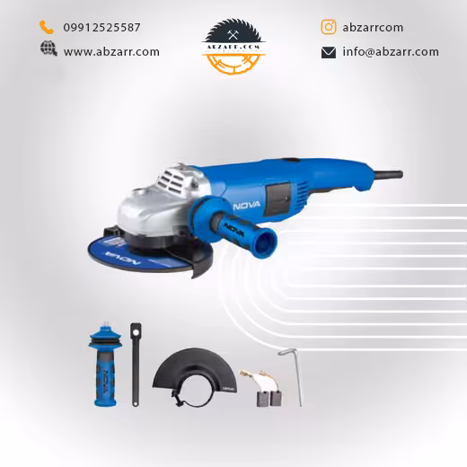 مینی فرز دسته بلند 125 میلیمتر – 1400 وات نوا مدل 3135 (( اقساط یک ساله ))